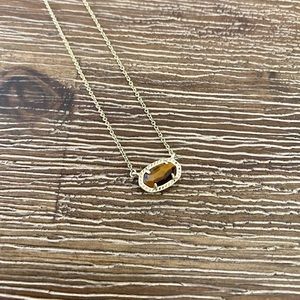 Kendra Scott Brown Tigers Eye necklace